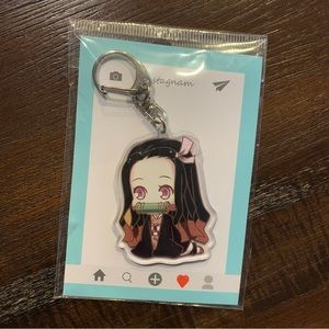 NEW Chibi Demon Slayer Nezuko Kamado Keychain Charm